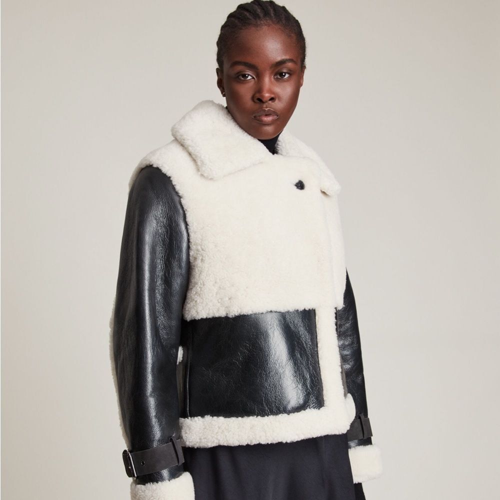 Allsaints shearling jacket - Picture 7 of 10